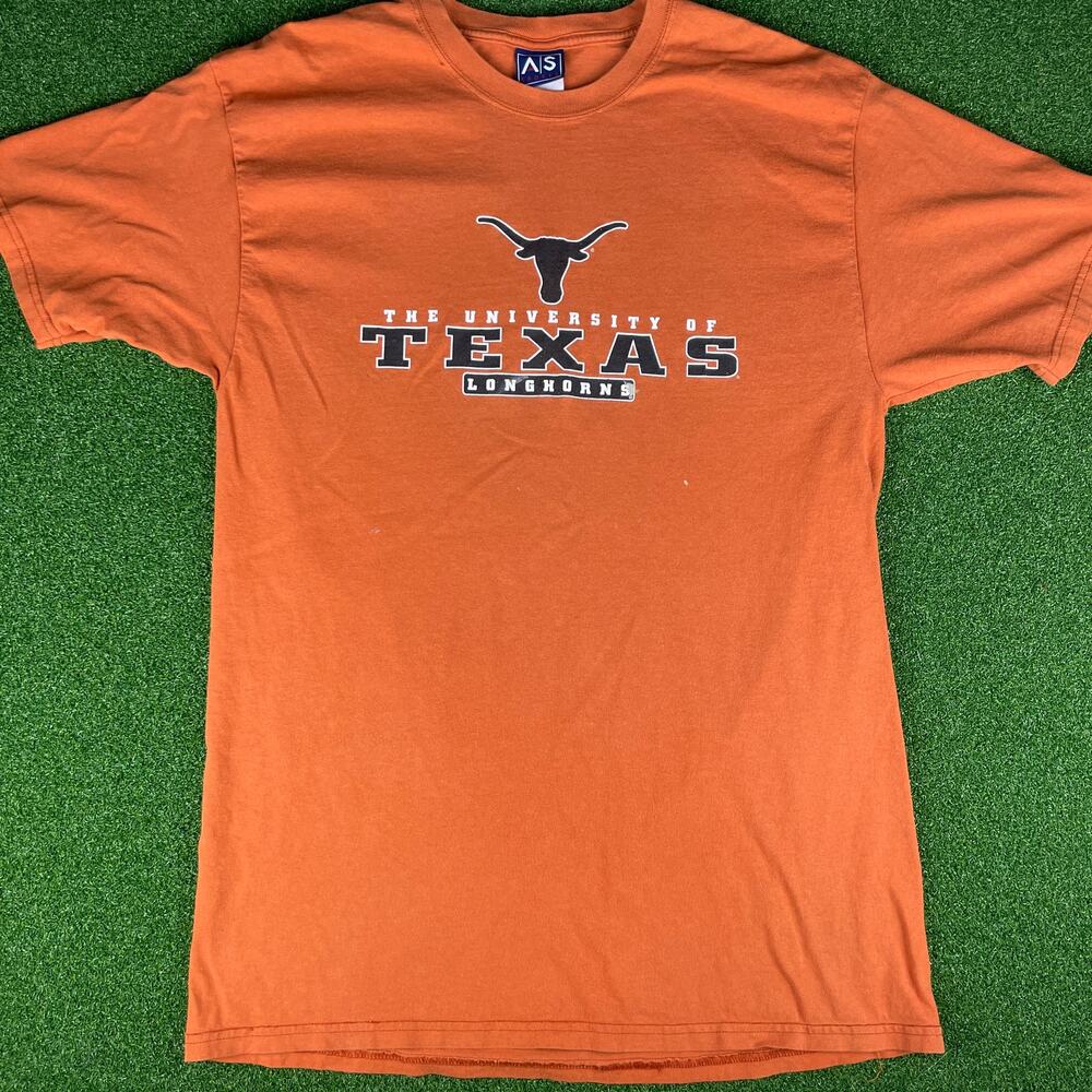 Vintage The University Texas Longhorns AS Sports NFL Football T-Shirt Sz L